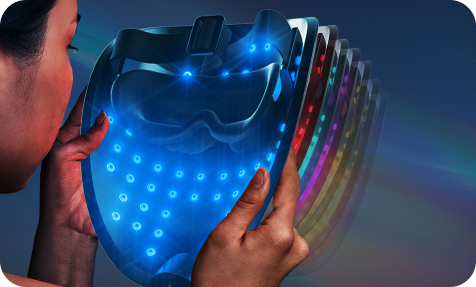 Lifestyle image showing red light therapy mat