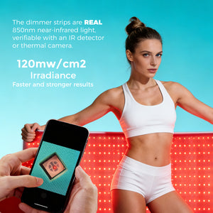 QuasarMD MintWave Full-Body Red + NIR Light Therapy Mat